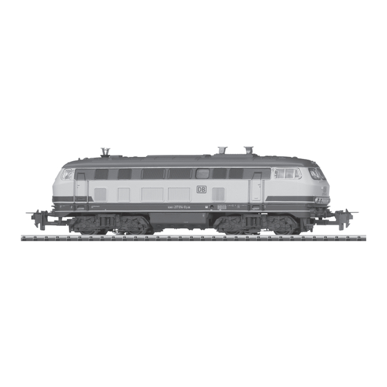 Trix EXPRESS BR 217 Bedienungsanleitung