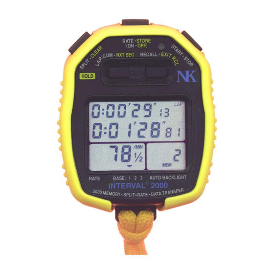 Nielsen Kellerman INTERVAL 2000 Bedienungsanleitung