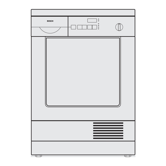 Bosch WTL6101 Gebrauchs- Und Aufstellanleitung