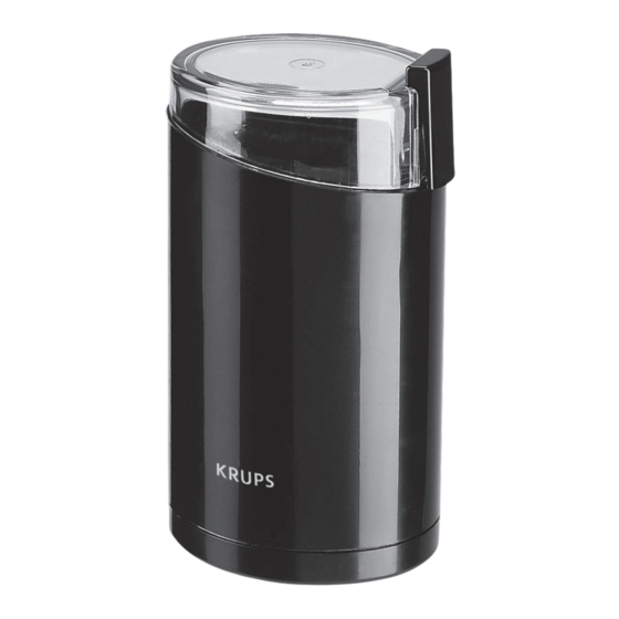 Krups F203 Bedienungsanleitung