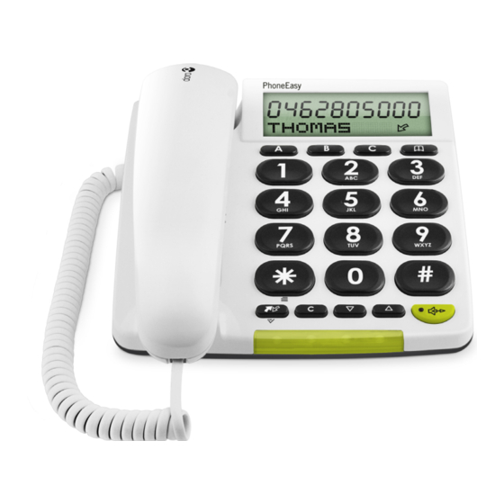 Doro PhoneEasy 312cs Bedienungsanleitung