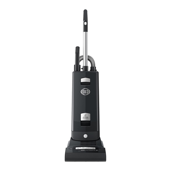 Sebo AUTOMATIC X Serie Gebrauchsanweisung