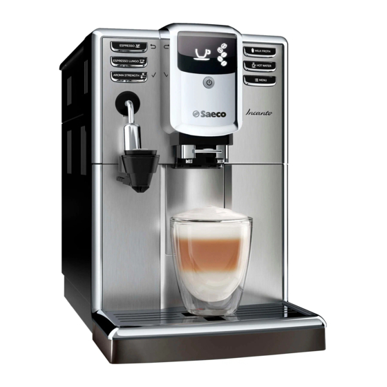 Saeco Incanto HD8914 Kurzanleitung