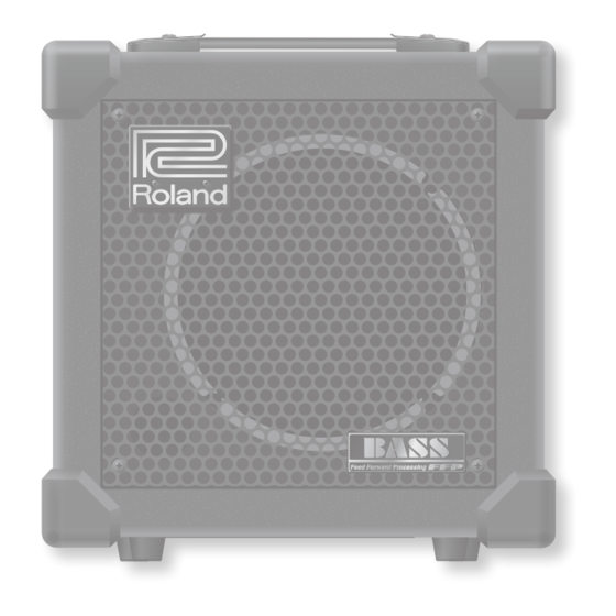 Roland CUBE BASS CB-20XL Bedienungsanleitung