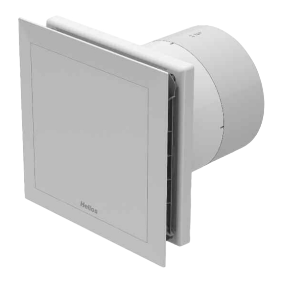 Helios ultraSilence MiniVent M1/150 Montage- Und Betriebsvorschrift