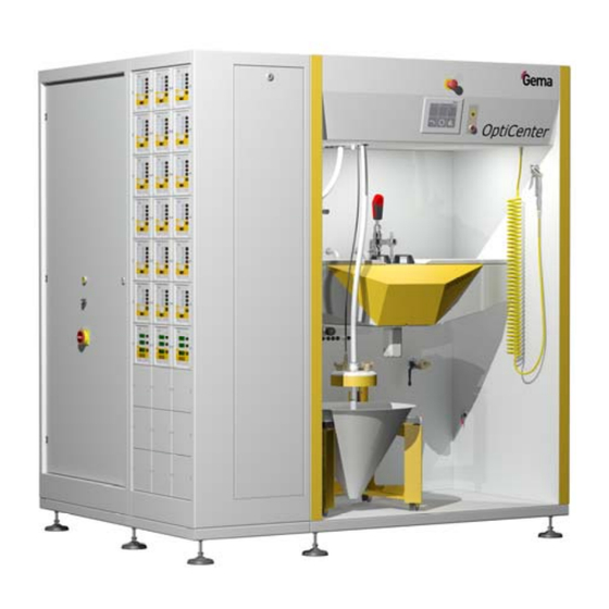 Gema OptiCenter OC03-E Betriebsanleitung Und Ersatzteilliste