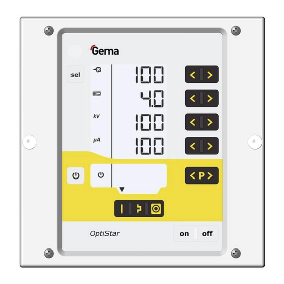 Gema OptiStar CG13 Betriebsanleitung Und Ersatzteilliste