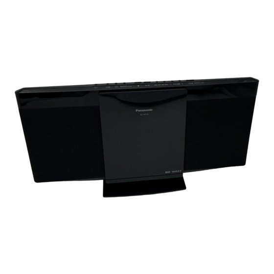 Panasonic SC-HC15 Bedienungsanleitung