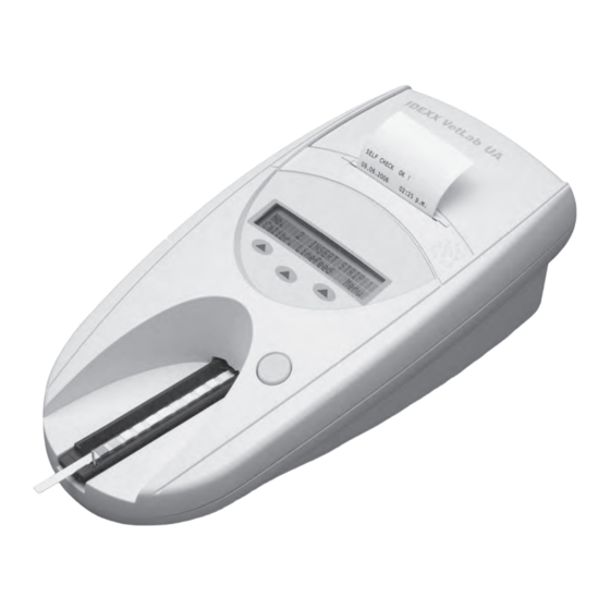 IDEXX VetLab* UA series Bedienungsanleitung