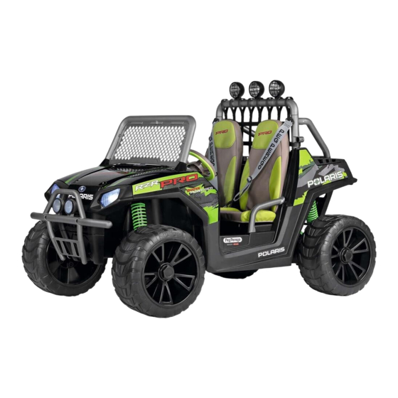Peg Perego Polaris RZR PRO Green Shadow Gebrauch Und Wartung