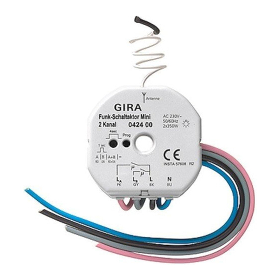 Gira 0424 00 Bedienungsanleitung
