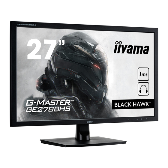 iiyama G-MASTER GE2788HS Bedienungsanleitung