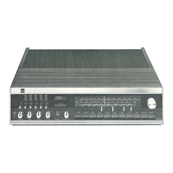 Dual CR 60 Serviceanleitung