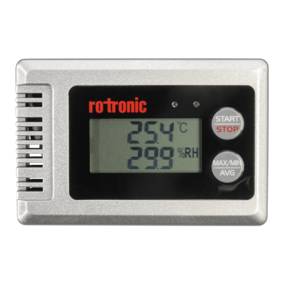 Rotronic HL-1D Kurzbedienungsanleitung