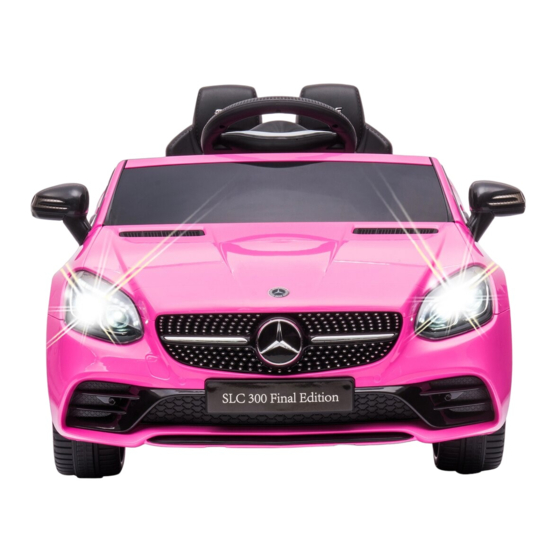 Jamara Ride on Mercedes-Benz SLC Gebrauchsanleitung