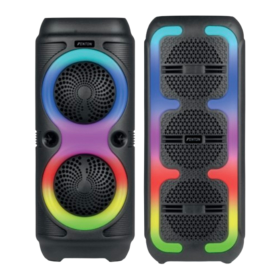 Fenton TRACK210 PARTY SPEAKER Bedienungsanleitung