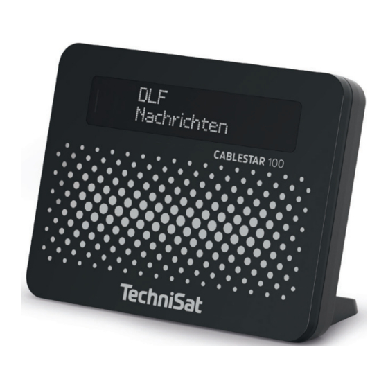 TechniSat CABLESTAR 100 Bedienungsanleitung