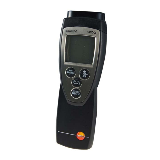 testo  315-3 CO2 Bedienungsanleitung