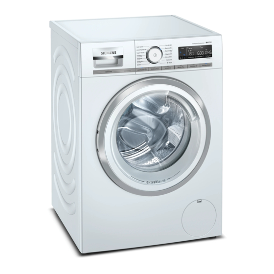 Siemens WM16XK90 Gebrauchs- Und Montageanleitung