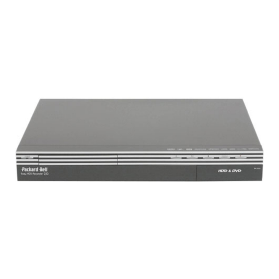 Packard Bell EASY HDD RECORDER Handbuch