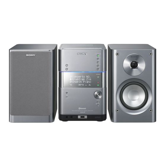 Sony CMT-U1 Bedienungsanleitung