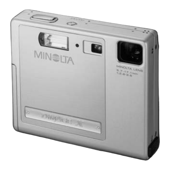 Minolta DiMAGE X Bedienungsanleitung