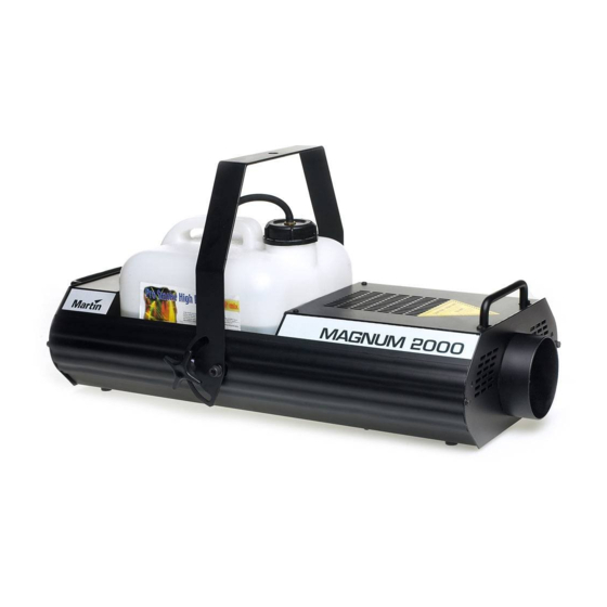 Martin Magnum Pro 2000 Bedienungsanleitung