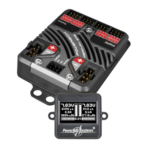 PowerBox Systems PowerBox Mercury SR2 Bedienungsanleitung