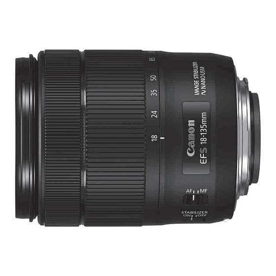 Canon EF-S18-135mm f/ 3.5-5.6 IS USM Bedienungsanleitung