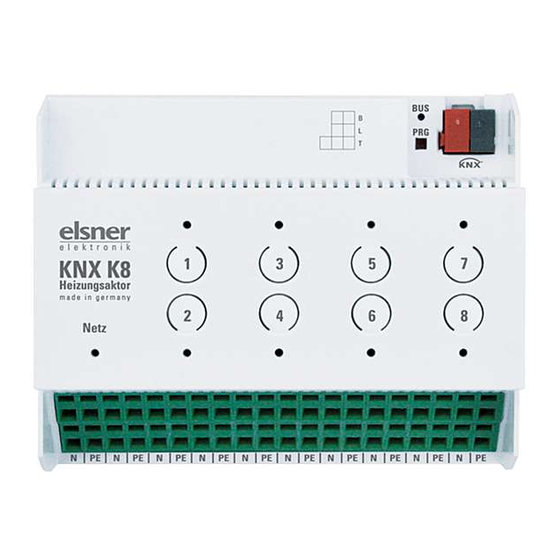 elsner elektronik KNX K8 Technische Daten Und Installationshinweise