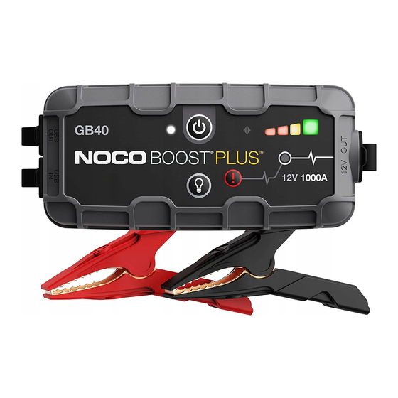NOCO GENIUS GB40 BETRIEBSANLEITUNG PdfHerunterladen ManualsLib