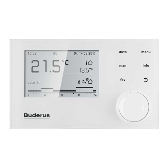 BUDERUS RC310 INSTALLATIONSANLEITUNG PdfHerunterladen ManualsLib