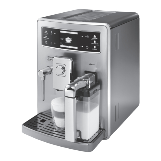 PHILIPS SAECO XELSIS HD8944 BEDIENUNGSANLEITUNG PdfHerunterladen