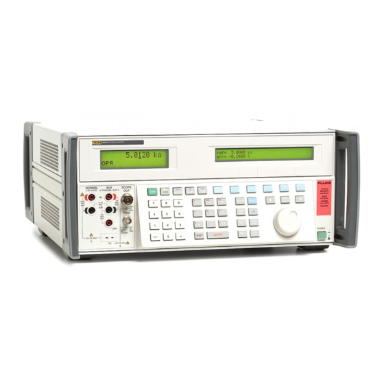 Fluke 5502A Erste Schritte