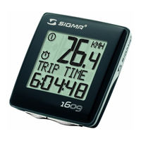 Sigma Sport BC 1609 Bedienungsanleitung