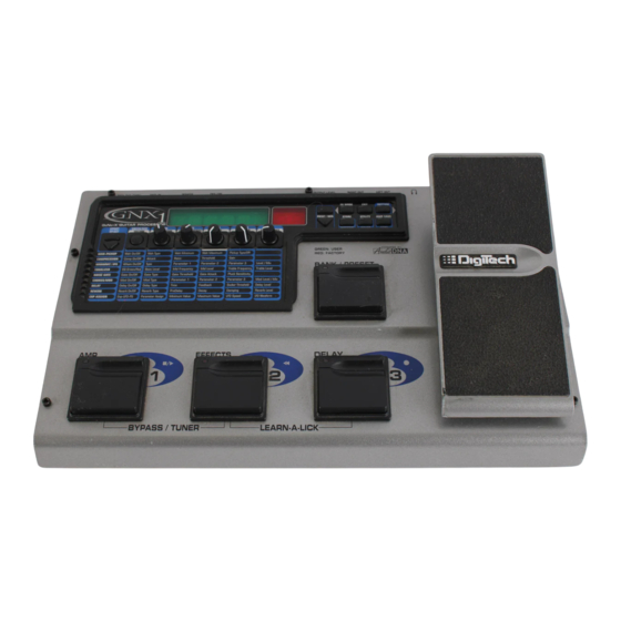 DigiTech GeNetX Bedienungshandbuch