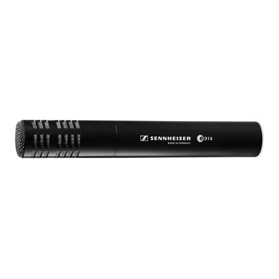 Sennheiser e 914 Bedienungsanleitung