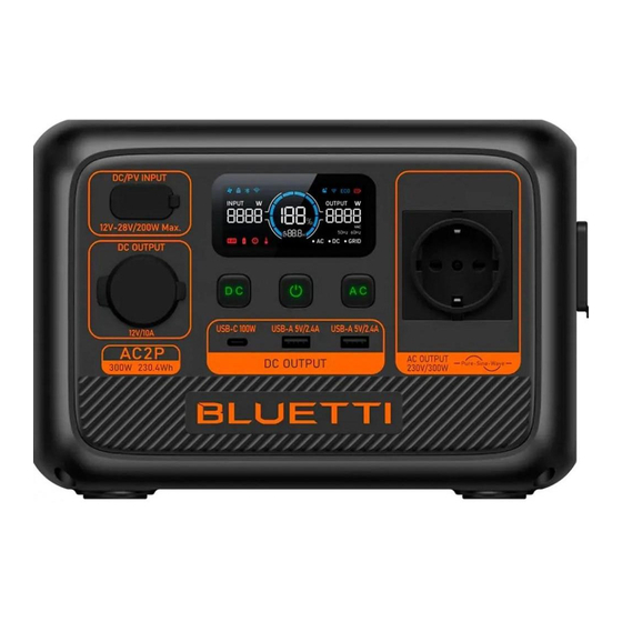Bluetti AC2P Benutzerhandbuch