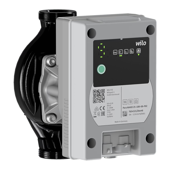 Bosch Wilo Para Maxo Bedienungsanleitung