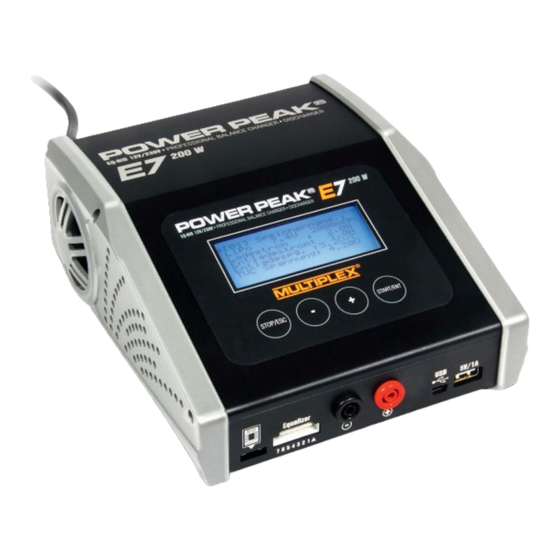 Multiplex PowerPeak E7 Bedienungsanleitung