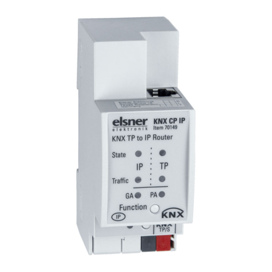 elsner elektronik KNX CP IP Installation Und Einstellung