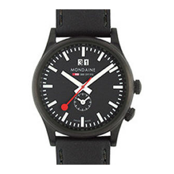 mondaine 2nd Time Zone Bedienungsanleitung