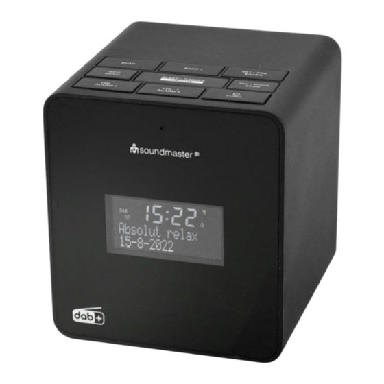 SOUNDMASTER UR109 Bedienungsanleitung
