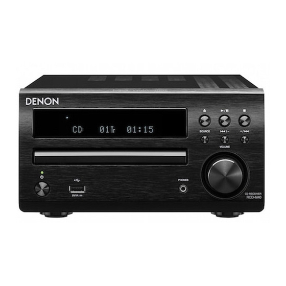 Denon RCD-M40 Bedienungsanleitung