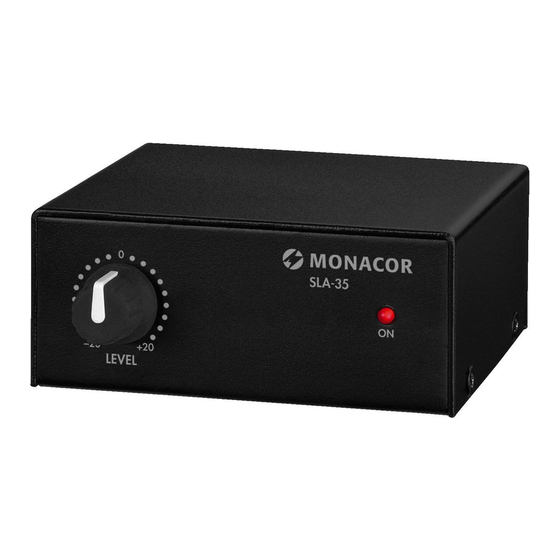 Monacor SLA-35 Anleitung