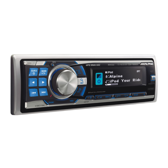 Alpine CDA-9886R Bedienungsanleitung