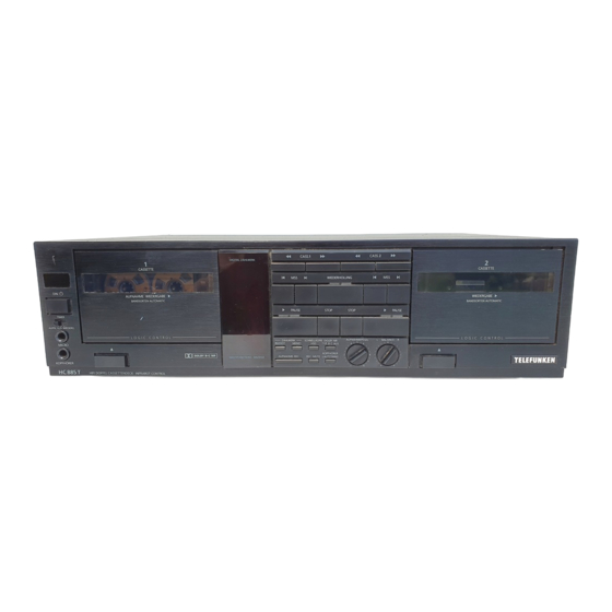 Telefunken HC 885 T Serviceanleitung