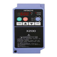 Hitachi X200-004SFEF Inbetriebnahmeanleitung