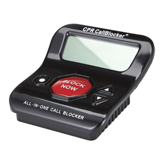 CPR Call Blocker V202 Bedienungsanleitung