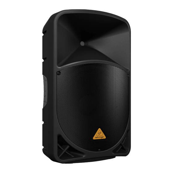 Behringer EUROLIVE B115MP3 Schnellstartanleitung